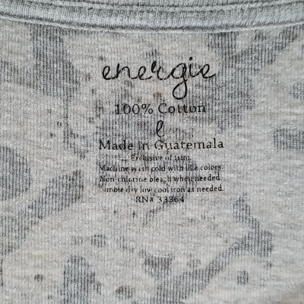 Energie Black and Gray Junior Top - Picture 3 of 5
